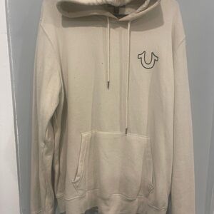True Religion Cream Sweatshirt Hoodie